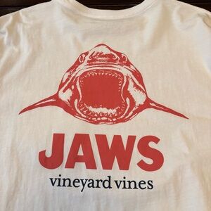 Vineyard Vines x Jaws Collaboration Limited Edition White Pocket T-Shirt Men’s L